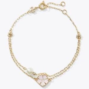 NWOT Tory Burch Kira Clover Charm Bracelet